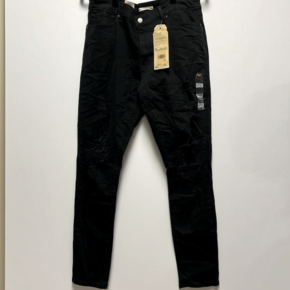 Levi’s 711 Skinny Jeans, Size 33, Black - Picture 3 of 6